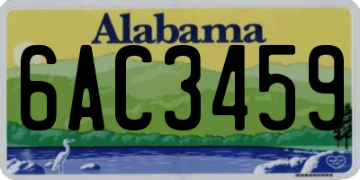 AL license plate 6AC3459