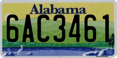 AL license plate 6AC3461