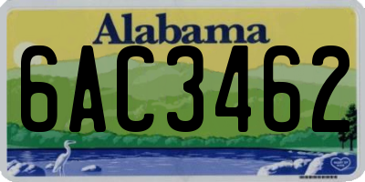 AL license plate 6AC3462