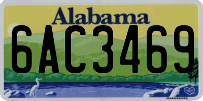 AL license plate 6AC3469
