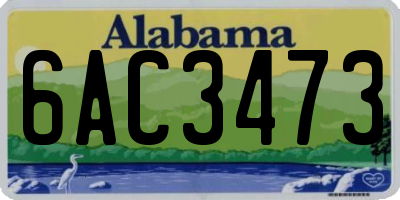 AL license plate 6AC3473
