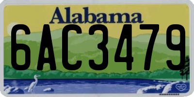 AL license plate 6AC3479