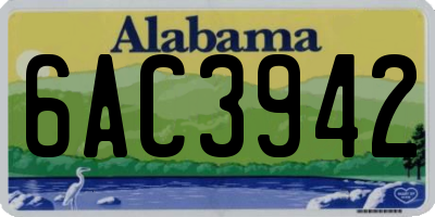 AL license plate 6AC3942