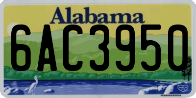 AL license plate 6AC3950