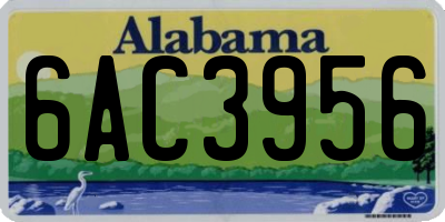 AL license plate 6AC3956