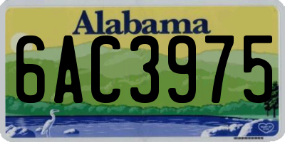 AL license plate 6AC3975