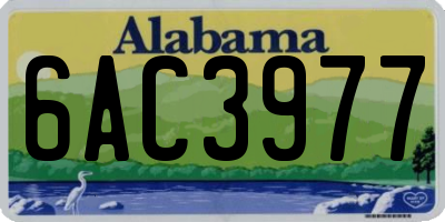 AL license plate 6AC3977