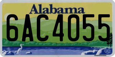 AL license plate 6AC4055