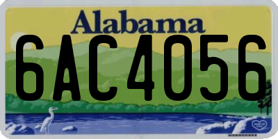 AL license plate 6AC4056