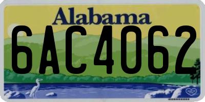 AL license plate 6AC4062