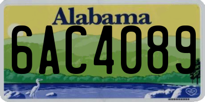 AL license plate 6AC4089