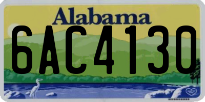 AL license plate 6AC4130