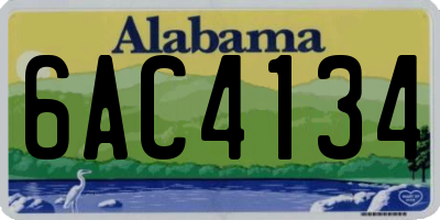 AL license plate 6AC4134
