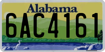 AL license plate 6AC4161