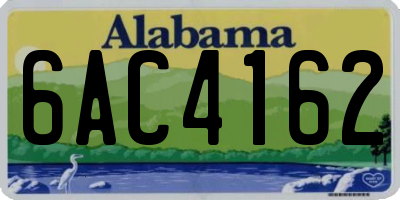 AL license plate 6AC4162