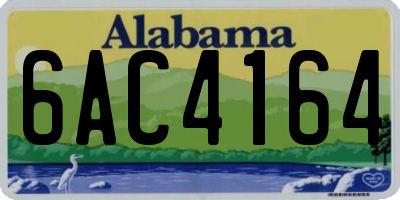 AL license plate 6AC4164