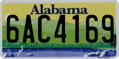 AL license plate 6AC4169