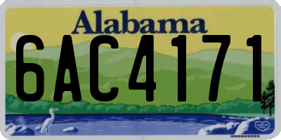 AL license plate 6AC4171