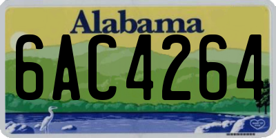AL license plate 6AC4264