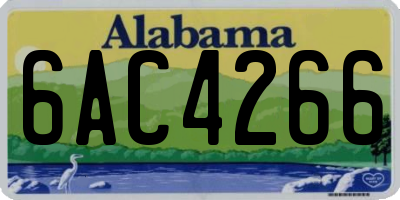 AL license plate 6AC4266