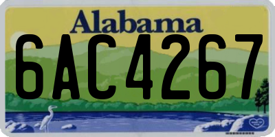 AL license plate 6AC4267