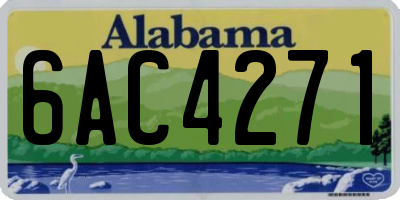 AL license plate 6AC4271