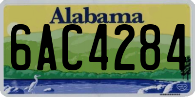 AL license plate 6AC4284