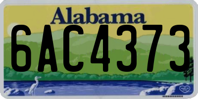 AL license plate 6AC4373