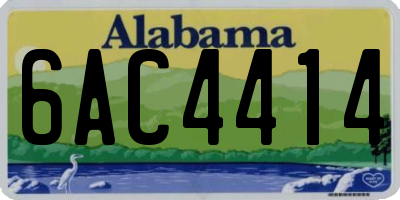 AL license plate 6AC4414