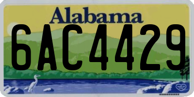 AL license plate 6AC4429