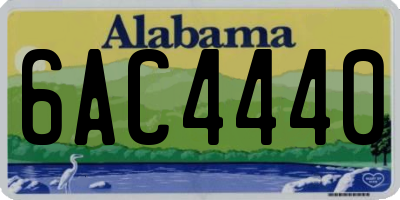 AL license plate 6AC4440