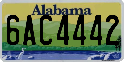 AL license plate 6AC4442