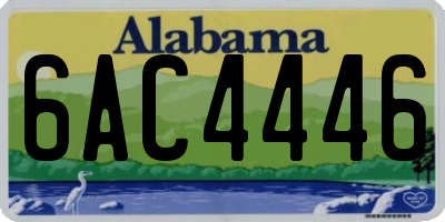 AL license plate 6AC4446