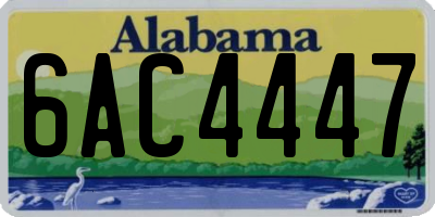 AL license plate 6AC4447