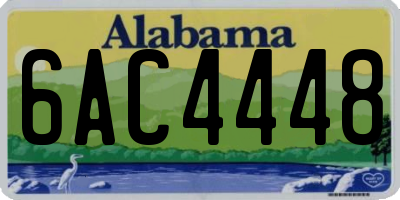 AL license plate 6AC4448