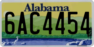 AL license plate 6AC4454