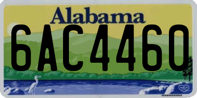 AL license plate 6AC4460