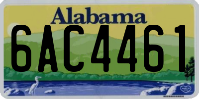 AL license plate 6AC4461