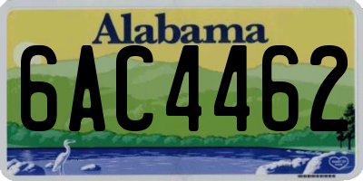 AL license plate 6AC4462