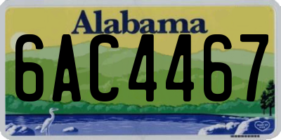 AL license plate 6AC4467