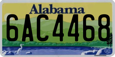 AL license plate 6AC4468