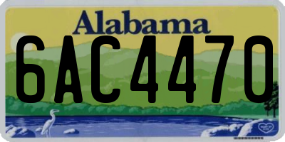 AL license plate 6AC4470