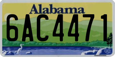AL license plate 6AC4471