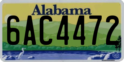 AL license plate 6AC4472