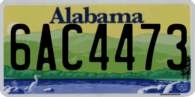 AL license plate 6AC4473