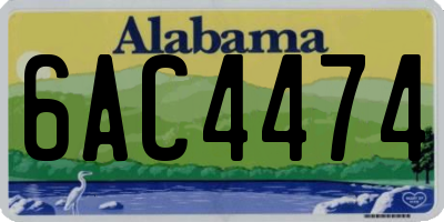 AL license plate 6AC4474