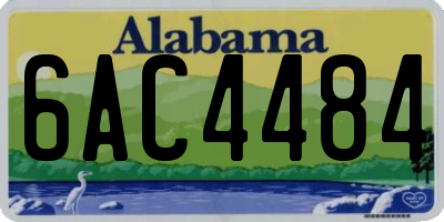AL license plate 6AC4484