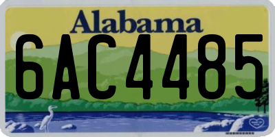 AL license plate 6AC4485