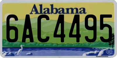 AL license plate 6AC4495