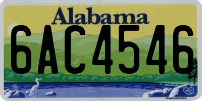 AL license plate 6AC4546